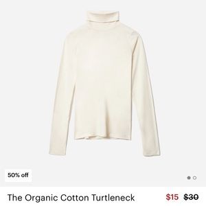 NWOT Everlane Organic Cotton Turtleneck